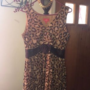 Animal print dress
